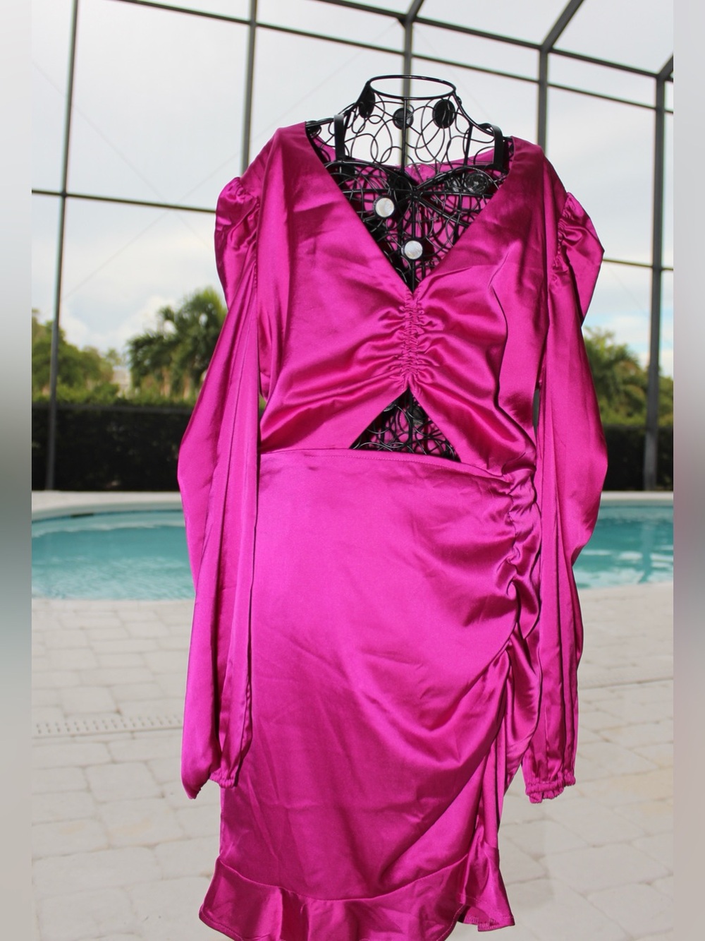 Fashion Nova satin mini dress